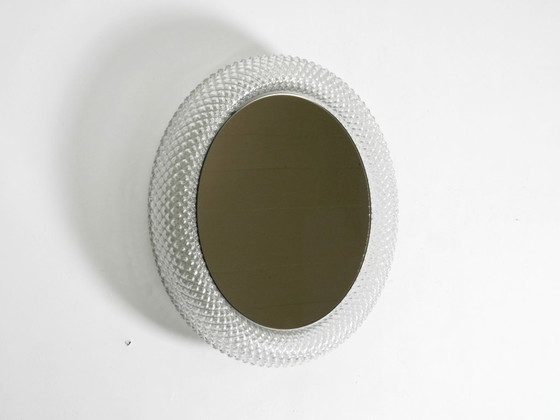Image 1 of Stunning 1960s illuminated Limburg crystal glass wall mirror