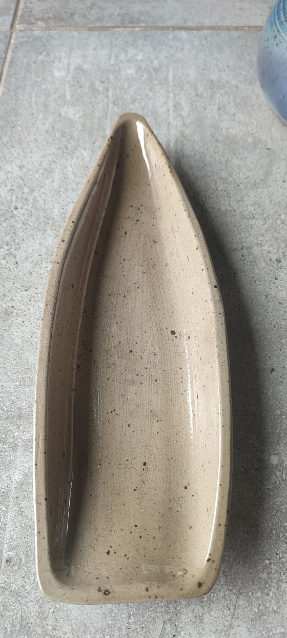 Image 1 of Vintage geglazuurd aardewerk servies, gesigneerd Béceleuf