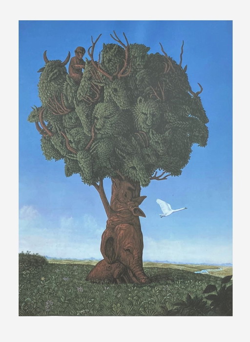Henri LARRIERE L'arbre Siebdruck 1980