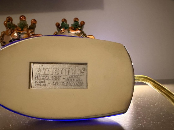Artemide "Microlight" Tischlampe von Ernesto Gismondi - 1990er (Blaues Polycarbonat) – Leselampe, Plastic (photo 6 of 10)