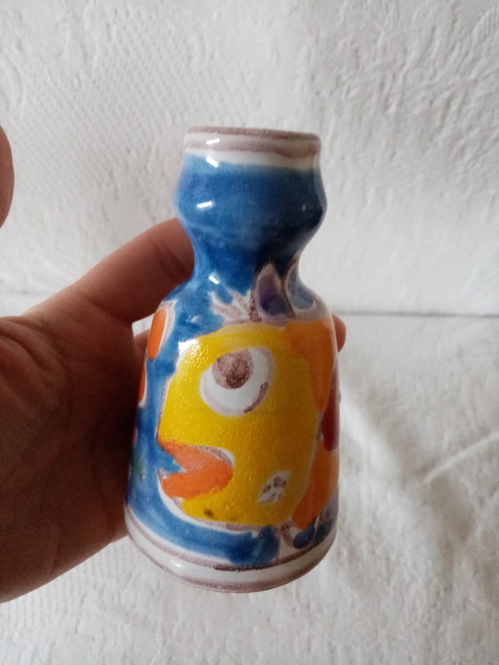 Image 1 of Jarrón de cerámica firmado Desimone Giovanni/Italia 12cm Años 60