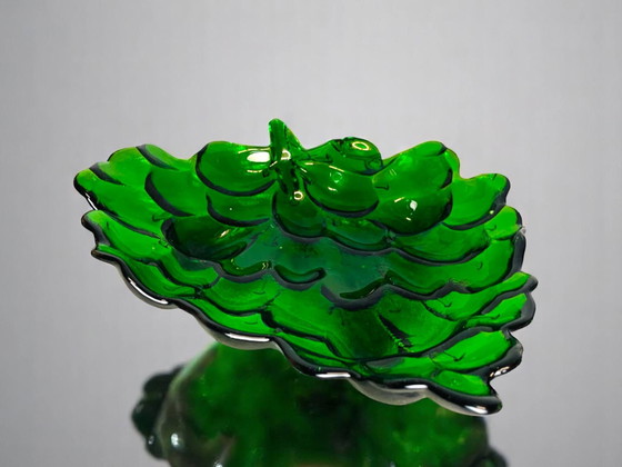 Image 1 of Grüne Vasenschale im Stil einer Weintraube