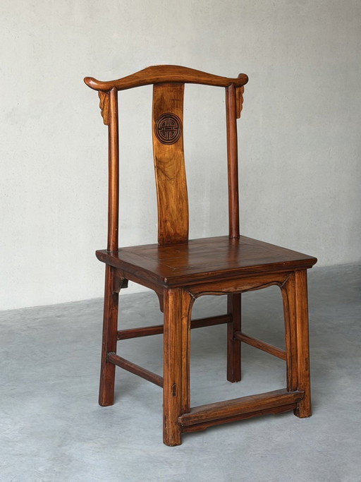 Chaise en bois de style Ming chinois – kuipstoelen, Wood (photo 2 of 7)