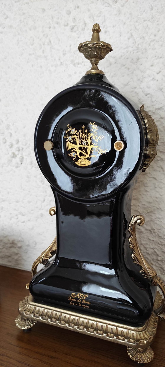 Image 1 of Conjunto Decor de Sèvres: reloj, lámpara y joyero