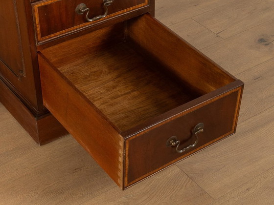 Antique English-Style Desk – Leather, Wood (photo 12 of 12)