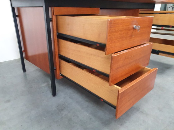 Image 1 of Knoll De Coene vintage teak desk 1950s