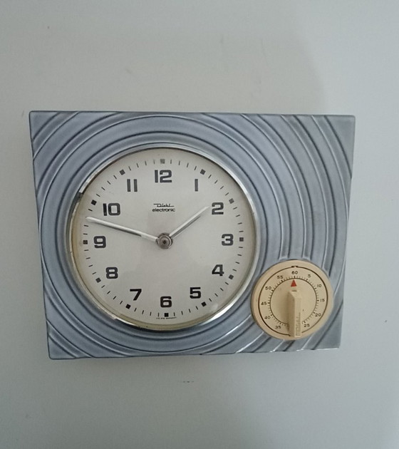 Image 1 of Orologio da cucina Diehl degli anni '60 con sveglia