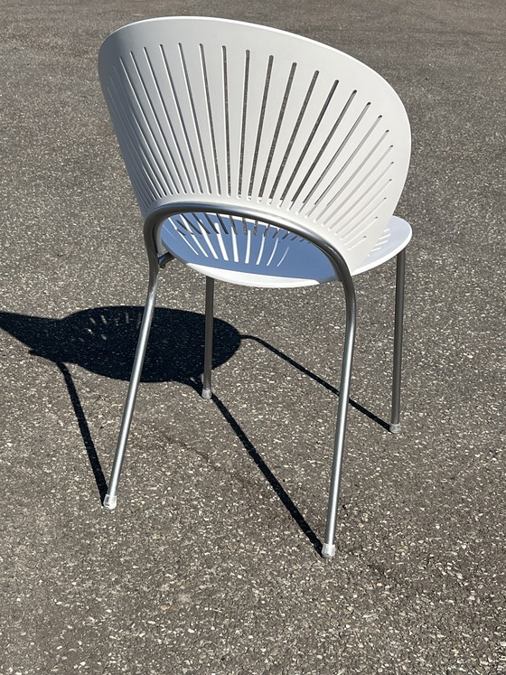 Image 1 of Set Van 8 Nanna Ditzel Stoelen “Trinidad” Voor Fredericia, Denemarken