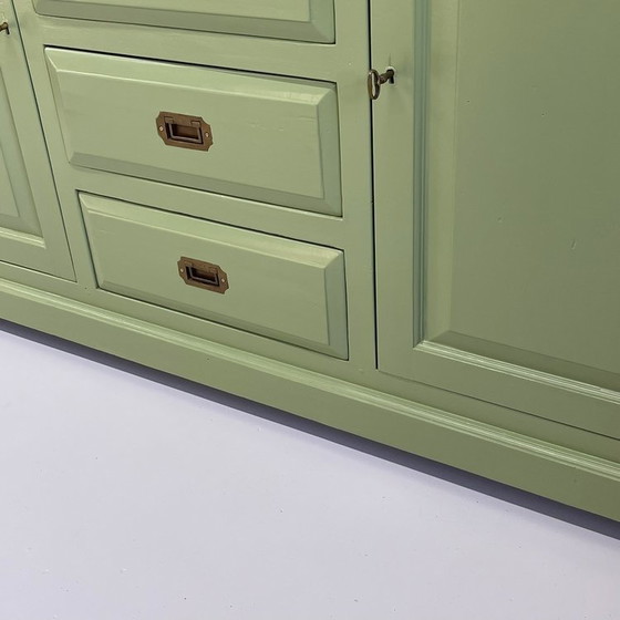 Image 1 of Restyle Grün Massivholz Sideboard Refurbished Kommode