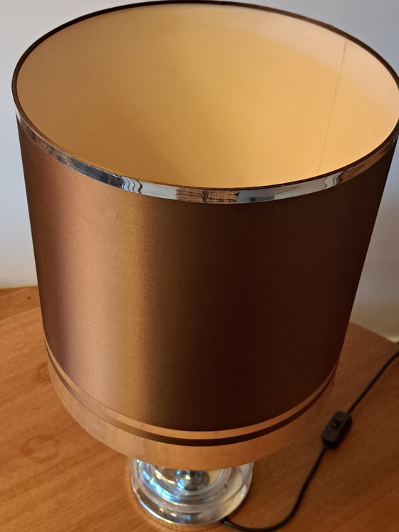 Image 1 of Lampada da tavolo di design Richard Essig – anni '70 – Vetro e cromo – 62 cm