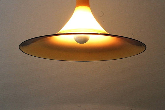 Image 1 of Lampada a sospensione Cosack in vetro di Murano color ambra