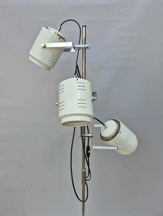 Image 1 of Lampada da terra vintage Herda - 3 faretti - anni '70 - Originale