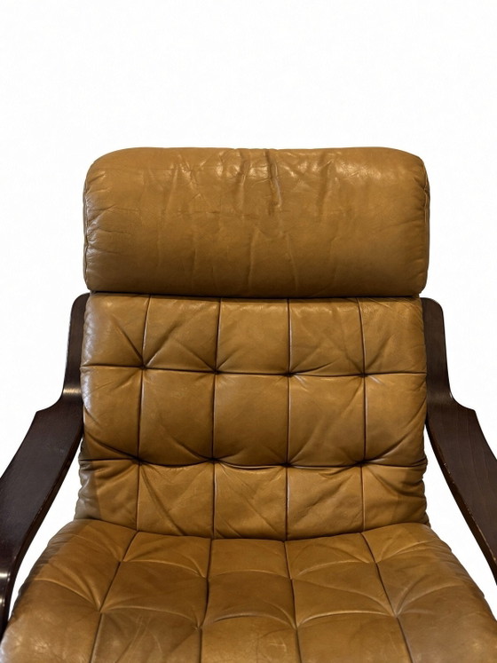 Design Sigurd Resell „Gatsby“|Fauteuil Cantilever|Vatne Møbler|1970, Cuir, Marron (photo 8 sur 11)
