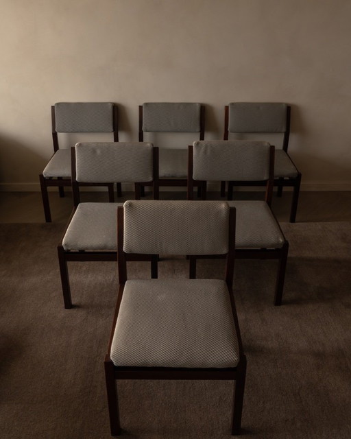 Juego de 6 sillas de comedor Pastoe SA07 - Serie japonesa Cees Braakman - años 60