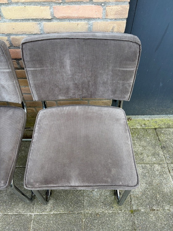 Image 1 of 6 sillas Zuiver Ridge Rib con estructura tubular