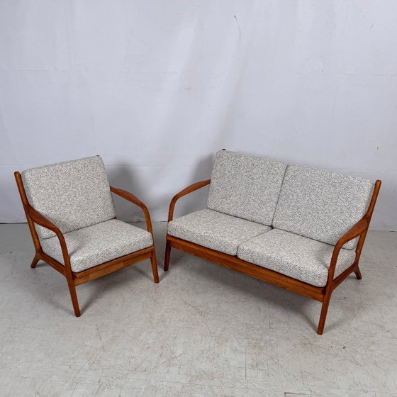 Image 1 of Juego de sofá Adrian Pearsall modelo 2315-C para Craft Associates – Totalmente renovado