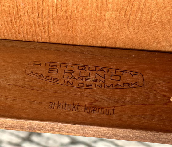 Image 1 of 4 sedie di Henning Kjaernulf, per Bruno Hansen, Danimarca, anni '50