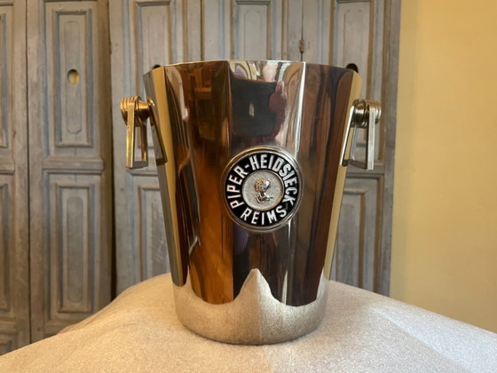 Refrigeratore Champagne Refrigeratore Vino Art Déco 1930 Piper Francese, Piper-Heidsieck, Accessori da tavola (foto 3 di 12)