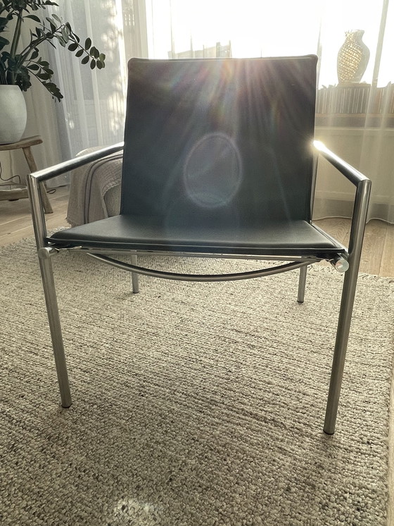 Image 1 of Armchair SZ 03 Ohman 1012-1000 by Martin Visser/Spectrum black leather new condition