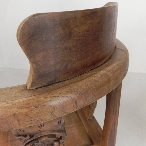 Image 1 of Set aus 2 Eckstühlen aus Teakholz, 1980er Jahre