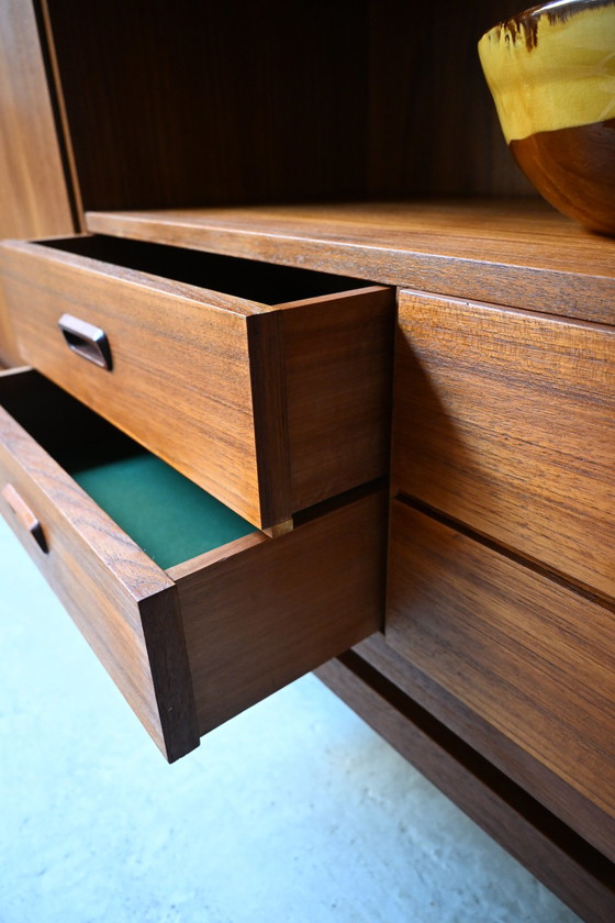 Image 1 of Prachtig groot vintage highboard jaren 60, teak fineer
