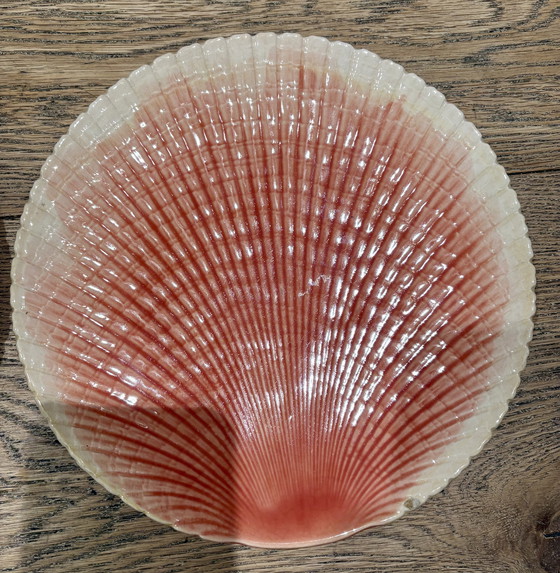 Image 1 of 2 Barbotine-Muschelteller / Austernschalen, ca. 1900