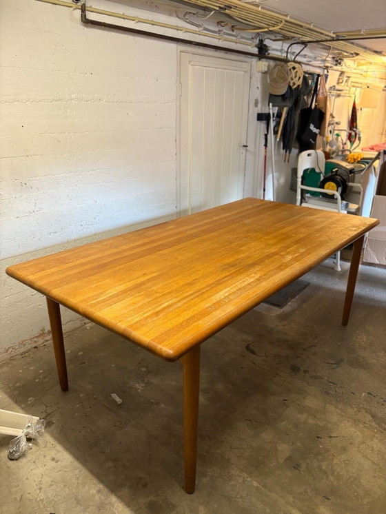 Image 1 of Juego de comedor danés de época - Atribuido a Niels Otto Møller - Seis sillas y una mesa