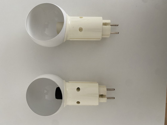 Image 1 of 2x Vrieland design - faretto da parete con spina - lampada con spina - Olanda - anni '80