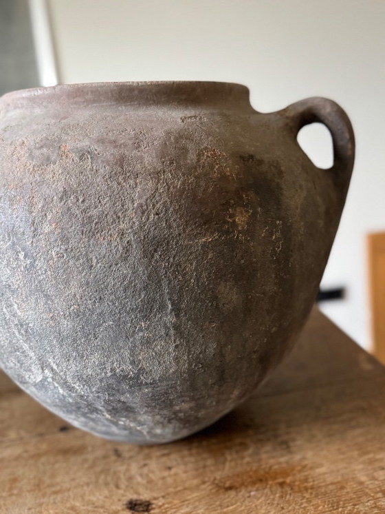 Image 1 of Antiker großer französischer Krug mit schöner Patina