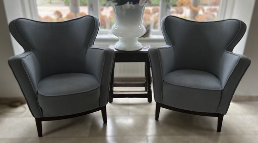 light blue seating furniture