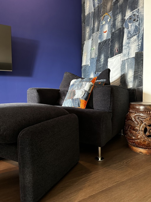 Cassina Italia Sessel / Zweisitzer-Sofa & Hocker