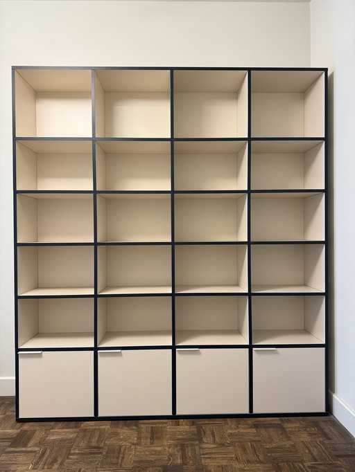 Tylko bookcase sand/blue - good as new