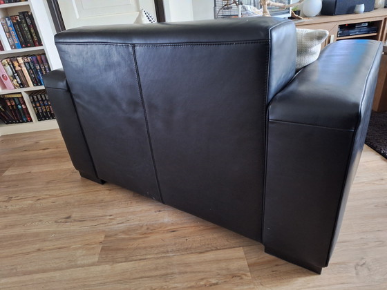 Image 1 of Lederen loveseat