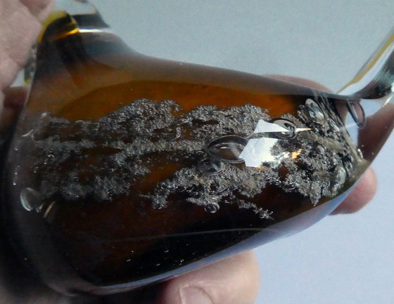 Image 1 of 2 vogels, Murano glas, mussen, luchtbellen, Italië jaren 80