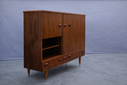 Mid-Century-Highboard aus Palisanderholz, 1960er Jahre