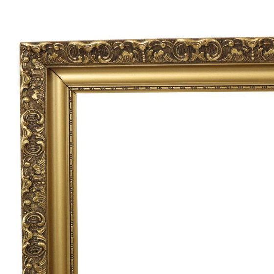Image 1 of Marco clásico de madera antigua de estilo rococó