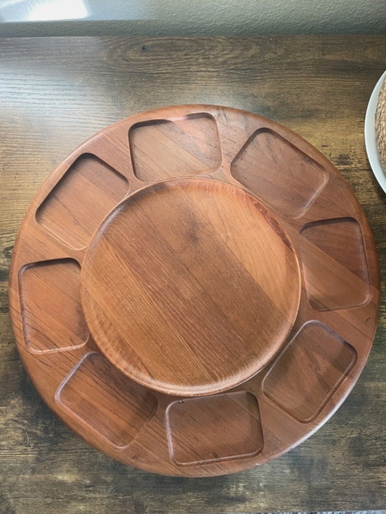 Image 1 of Bandeja para servir Lazy Susan de teca XL de DIGSMED Denmark
