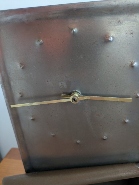 Vintage Junghans metalen slingerwandklok in de vorm van een sardineblikje – Duitsland, jaren 70 – Klokken (photo 5 of 6)