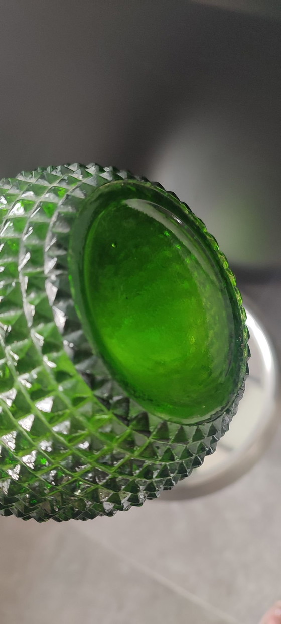 Vaso a bottiglia Empoli verde oliva punta di diamante - 39 cm – Oggetti decorativi, Vetro (photo 5 of 8)