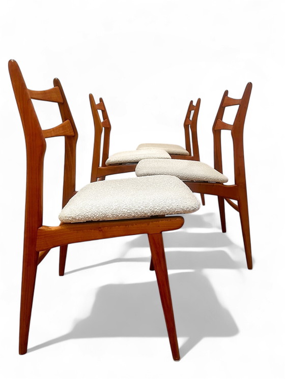 Image 1 of 4 sedie da pranzo vintage in teak Habeo Boomerang