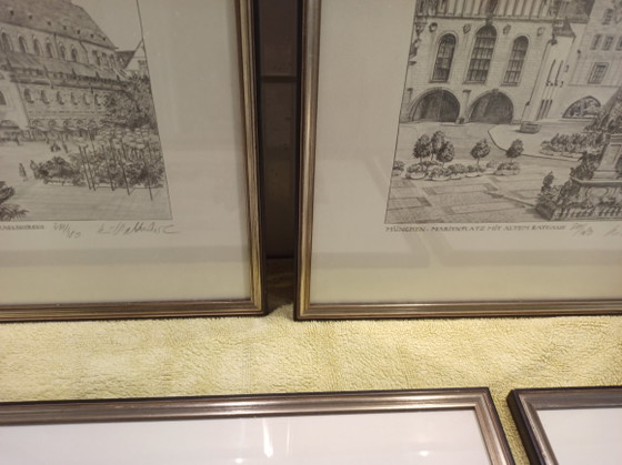 5 originele etsen en prenten in beperkte oplage, München, Beieren, Hanfsteangle Kunstgalerie (photo 6 of 10)