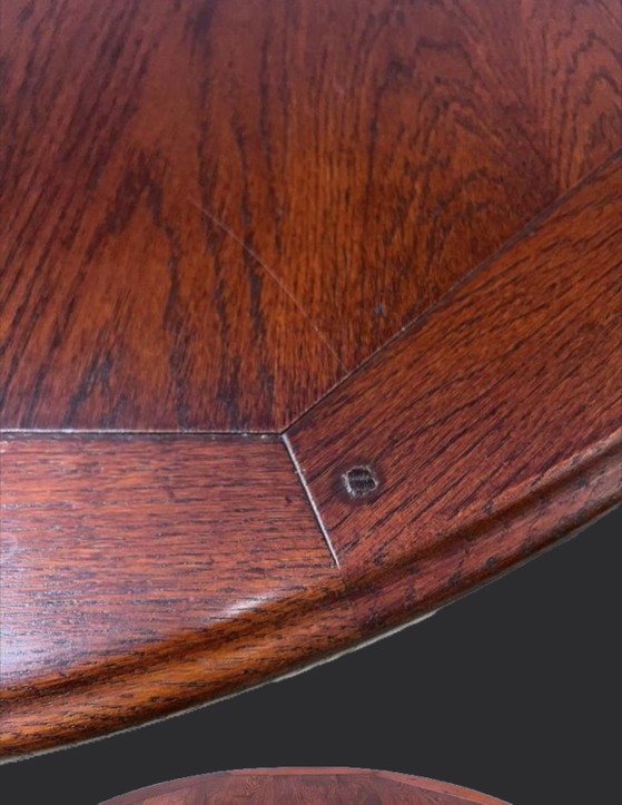 Image 1 of Cherry wood Art Nouveau dining table 130cm
