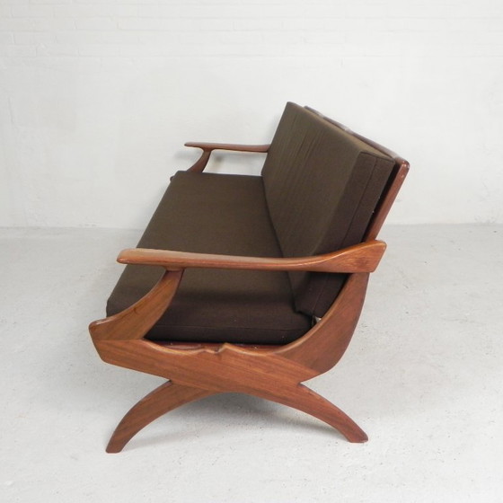 Divano a tre posti in teak De Ster Geldermalsen Gelderland, anni '60 – Divani 3 posti, Wood (photo 15 of 29)