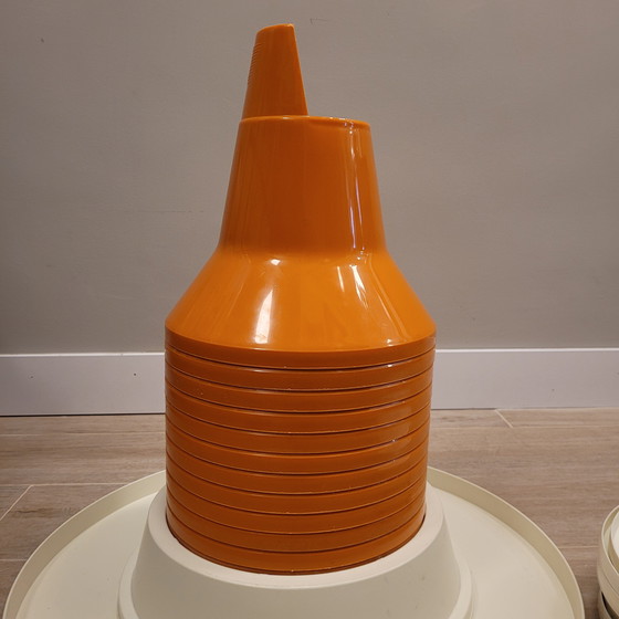 Image 1 of “Tam Tam / Diabolo” Table and Stool Game, After Henry Massonnet, Space Age, 70's – Italy