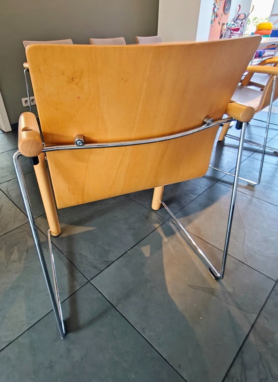 Image 1 of Thonet table with 6 chairs