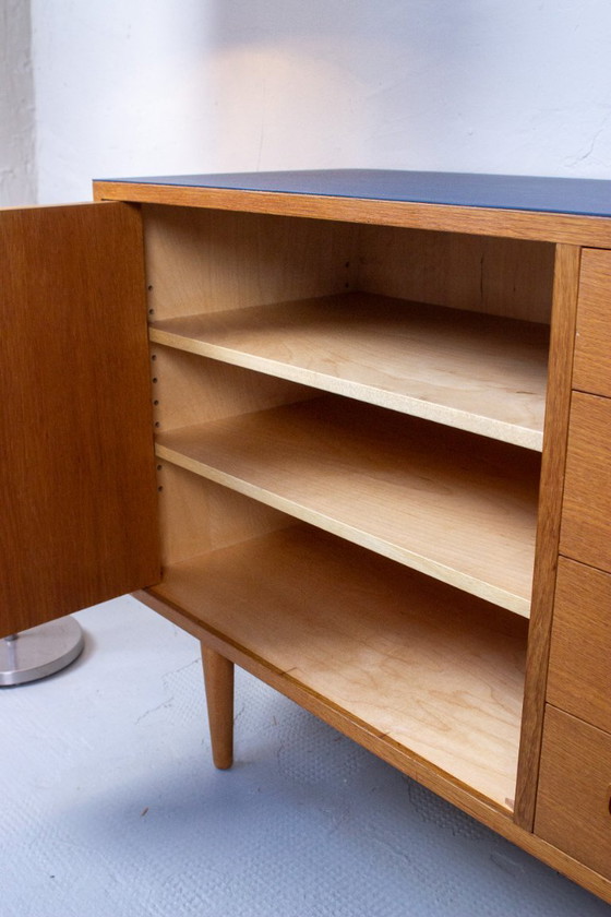 Image 1 of Vintage Sideboard Chest of Drawers Hundevad Oak 60s Mid-Century