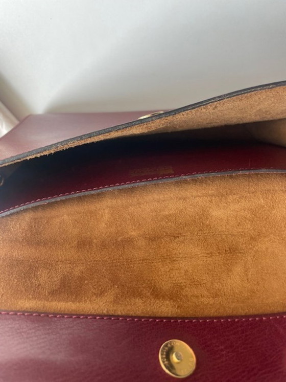 DELVAUX HANDTAS CROSSBODY/ SCHOUDERTAS, Schoudertassen, Kalfsleer, Rood (foto 4 van 5)