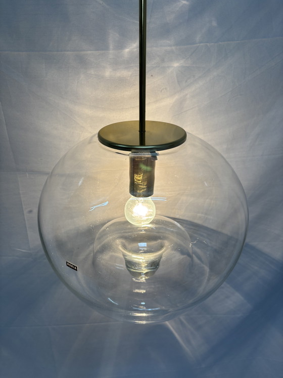 Vintage Doria Leuchten glass pendant lamp Space Age Mid-Century (photo 6 of 13)