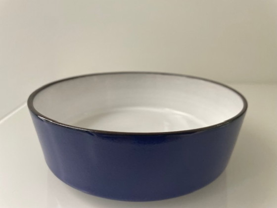 Image 1 of Vintage Scandinavische keramieken schaal – blauw glazuur
