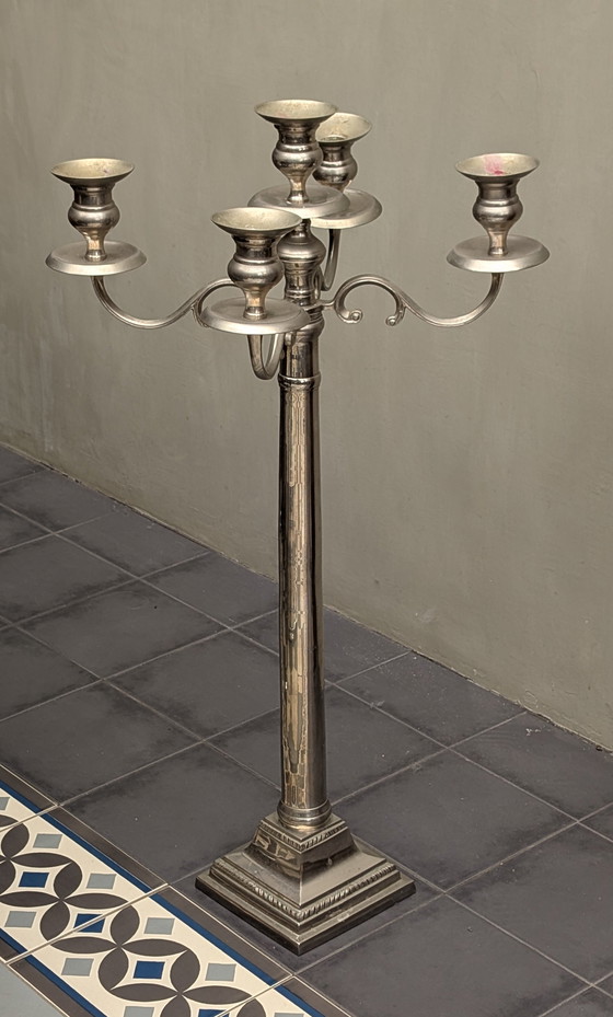 Image 1 of Grote kandelaar kaarshouder